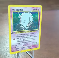 Vintage Pokemon 2001 Neo Discovery Wobbuffet 1st Ed Holo Rare #16/75 EN - Image 3