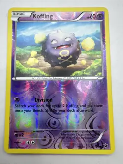 Pokemon TCG Koffing Fates Collide 27/124 Reverse Holo Common - Image 1