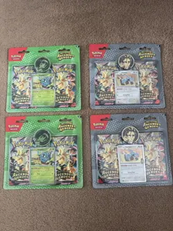 X4 Pokemon Ascended Heroes 2 Pack Collection Blister Larry & Erika SEALED - Image 1
