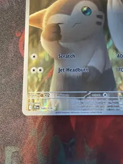 Pokemon TCG Furret 168/159 Illustration Rare Holo Full Art Stage 1 120 HP ENG - Image 5