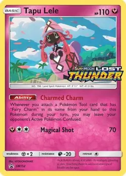 Pokemon Sun & Moon Promo Holo Tapu Lele - (Prerelease) SM152 Holo P NM - Image 2