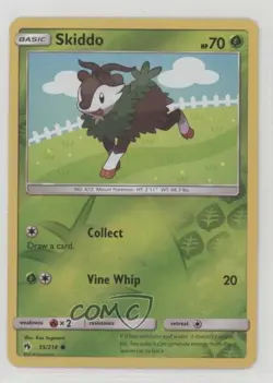 Skiddo Reverse Foil Pokemon Sun & Moon Lost Thunder #35 - Image 1