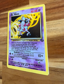 1999 WOTC Pokemon Game Jungle Set Mr. Mime Holo 6/64 LP - Image 4