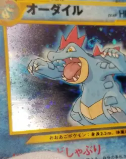 [NM] Split Swirl! Japanese Feraligatr No. 160 Neo Premium File 1 Pokemon - Image 2