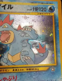 [NM] Split Swirl! Japanese Feraligatr No. 160 Neo Premium File 1 Pokemon - Image 3