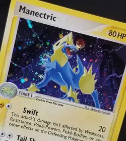 [LP] (B) Swirl! English Manectric 007/106 7/106 Holo Ex Emerald Pokemon TCG 2006 - Image 1