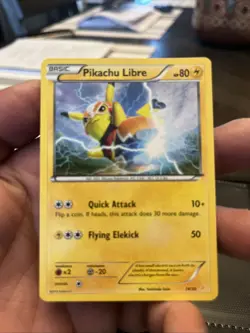 Pokemon TCG Pikachu Libre 14/30 XY Trainer Kit Holo Basic 80 HP 2016 EN - Image 1