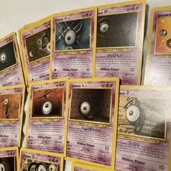 Pokemon TCG Unknown Alphabet Neo Bundle Lot - Near Mint/LP Read Description - Image 3