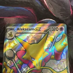 Pokemon Alakazam EX TCG Card 215/091 Scarlet Violet Paldean Fates - Image 2