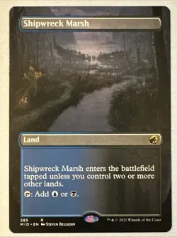 MTG / Shipwreck Marsh / MID / #285 / Regular (Borderless) / Rare / NM - Image 1