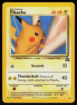 Pokemon Pikachu 26 Wizards Black Star Promos Promo Heavily Played - Image 1