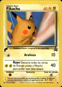 Pokemon Spanish World Collection Promo Pikachu 26 Lightly Played - Image 1