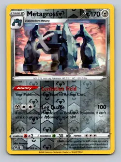 Metagross 118/185 Rare Vivid Voltage Pokemon Reverse Holo Near Mint - Image 1