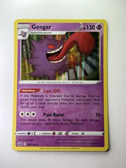 Gengar 057/198 Holo Rare Chilling Reign Pokemon Near Mint Holo Bleed - Image 1