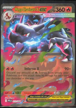 Mega Charizard X ex Double Rare ME02: Phantasmal Flames #013/094 [Near Mint] Pok - Image 1