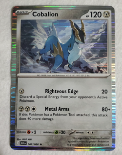 Cobalion #66 Black Bolt Rare Holo Pokemon TCG - Image 1