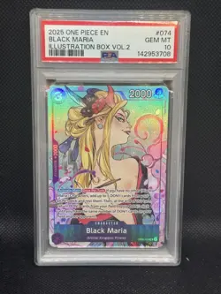 Black Maria PSA 10 Illustration Box Vol.2 OP08-074 One Piece Promotion Foil - Image 1