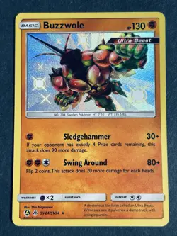 Buzzwole SV24/SV94 Hidden Fates: Shiny Vault Holo Rare Pokemon Card NM - Image 2