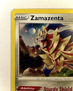 Zamazenta W/ SWIRL - SWSH034 - Black Star Promo Pokemon Card - NM/MINT - Image 3