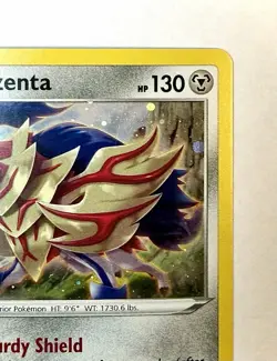 Zamazenta W/ SWIRL - SWSH034 - Black Star Promo Pokemon Card - NM/MINT - Image 4