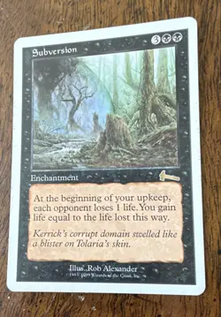 Subversion Urza's Legacy Regular Magic The Gathering MTG M/HP - Image 1