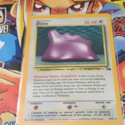 Wizards of the Coast Pokemon TCG Ditto 3/62 Fossil Holo Rare Unlimited 50 HP - Image 2