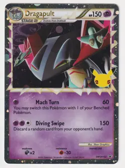 Dragapult SWSH132 Celebrations 25th Anniversary Stamped Promo Pokemon LP - Image 1
