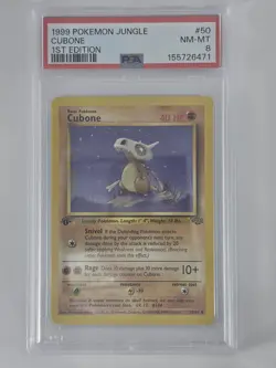 1999 Pokemon Jungle Cubone 1st Edition PSA 8 NM-MT #50 - Image 4