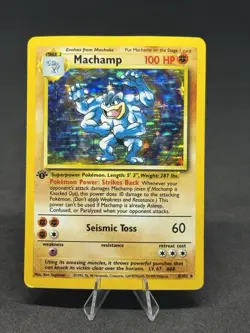 Pokemon TCG Machamp Base Set 8/102 Holo Unlimited Holo Rare - Image 1