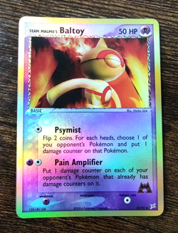 Team Magma's Baltoy 32/95 EX Team Magma Vs Team Aqua Reverse Holo Pokemon NM-M - Image 1