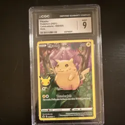 Wizards Pikachu Holo CGC 9 Celebrations 005/025 Basic 60 HP English 2021 - Image 1