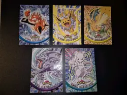 Pokemon Lotto 5 Carte Topps Chrome Poor - Mewtwo - Dragonite - Jolteon - Image 1