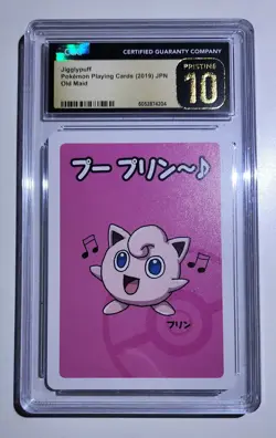 CGC 10 PRISTINE Jigglypuff Japanese - Pokemon Playing Cards Old Maid - Image 1