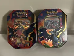 Pokemon TCG - Mega Charizard ex Tin (Set of 2 Tins) - Brand New & Sealed - Image 1
