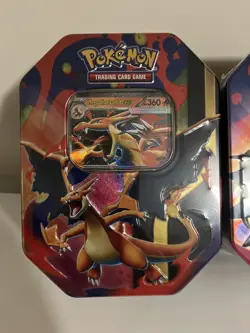 Pokemon TCG - Mega Charizard ex Tin (Set of 2 Tins) - Brand New & Sealed - Image 2