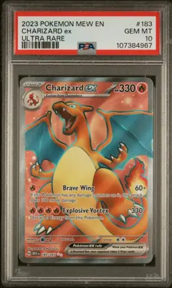 2023 Pokemon Mew EN - Charizard ex - Ultra Rare - 183/165- PSA 10 - Image 1