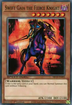 x3 Swift Gaia the Fierce Knight SBCB-EN005 Common Speed Duel Yugioh - Image 1