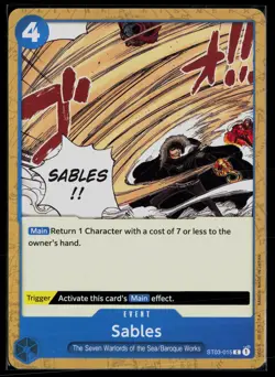 Sables ST03-015 Super Pre-Release Starter Deck 3: The Seven Warlords of the Sea - Image 1