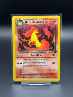 Dark Rapidash 44/82 Team Rocket LP Pokemon Card TCG Vintage WOTC - Image 1
