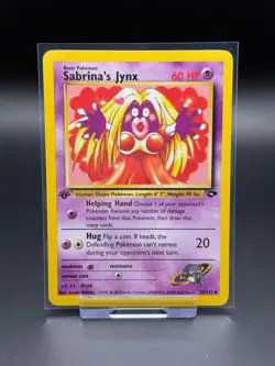 Sabrina's Jynx 57/132 Gym Challenge 1st Edition LP Pokemon Card TCG Vintage WOTC - Image 1