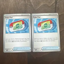 Poke Pad Trainer 198/217 Ascended Heroes Pokemon Card NM x2 Playset - Image 1