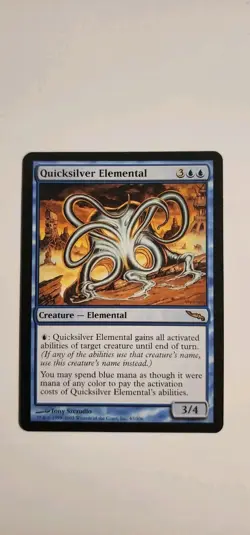 1x Quicksilver Elemental Mirrodin - NM Near Mint Normal - MTG - Image 1