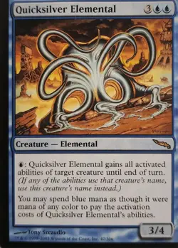 1x Quicksilver Elemental Mirrodin - NM Near Mint Normal - MTG - Image 2