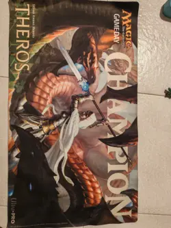 Theros Elspeth Sun’s Champion Game Day Champion Magic the Gathering Playmat - Image 1