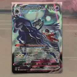 Pokemon Shadow Rider Calyrex VMAX TG18/TG30 Astral Radiance TG Full Art Holo - Image 1