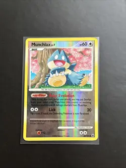 Pokemon TCG Munchlax 68/100 Majestic Dawn 2008 Reverse Holo LP - MP - Image 1