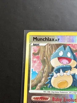 Pokemon TCG Munchlax 68/100 Majestic Dawn 2008 Reverse Holo LP - MP - Image 5