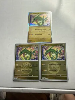 Pokemon TCG Rayquaza 153/217 Lot of 3 (Holo, Energy, & Ball) Ascended Heroes NM - Image 1