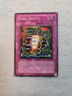 YUGIOH 2003 | FATAL ABACUS | LOD-011 | 1ST EDITION AE | RARE | MINT - Image 1