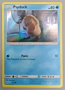 Psyduck 7/18 Detective Pikachu Holo Pokemon TCG - LP - Image 1